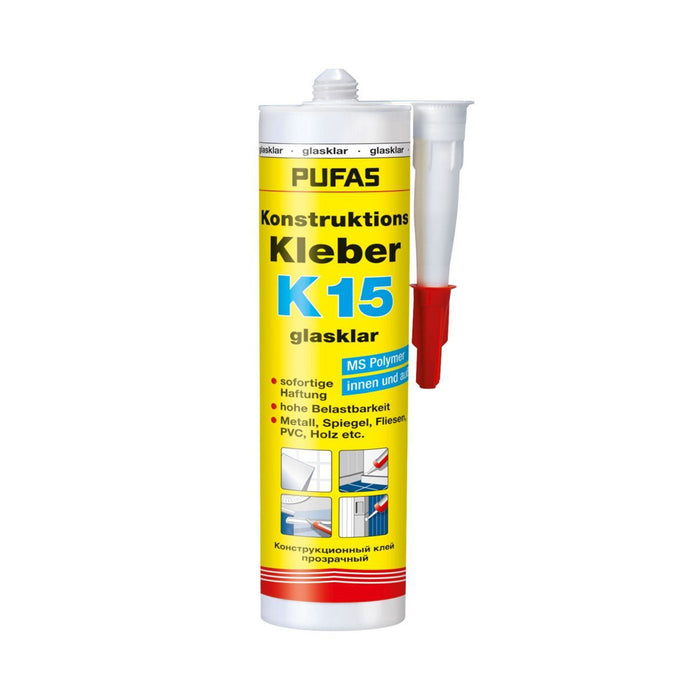 einzA Pufas Konstruktions-Kleber K15 glasklar
